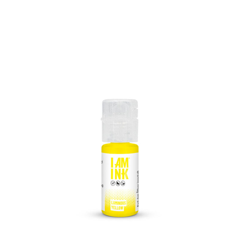 I AM INK Dövme Boyası - Luminous Yellow (Light Yellow) 10ml-30ml - Görsel 3