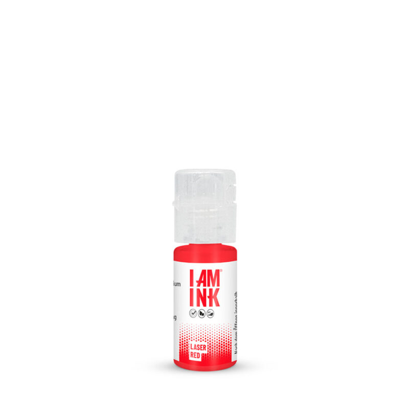 I AM INK Dövme Boyası - Laser Red (Light Red) 10ml-30ml - Görsel 3