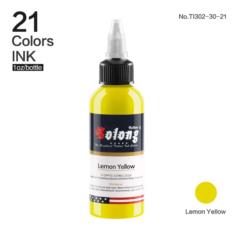 Solong Dövme Boyası - Lemon Yellow 30ml