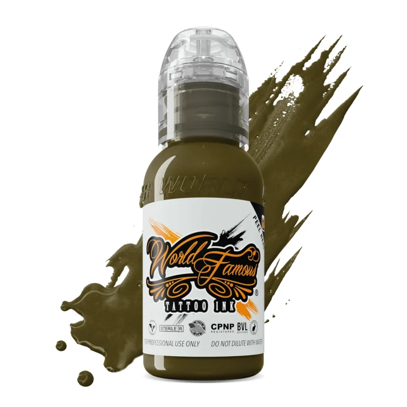World Famous Ink Dövme Boyası - Army Green 30ml