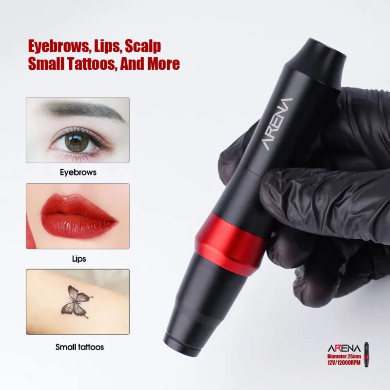 Arena 3.0mm Stroke Tattoo & PMU Pen 25mm Slim Body WQ385 - Görsel 8