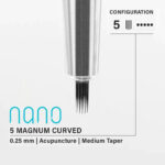 Vertix Nano PMU Kartuş - Curved Magnum 0.25/5 Medium Taper