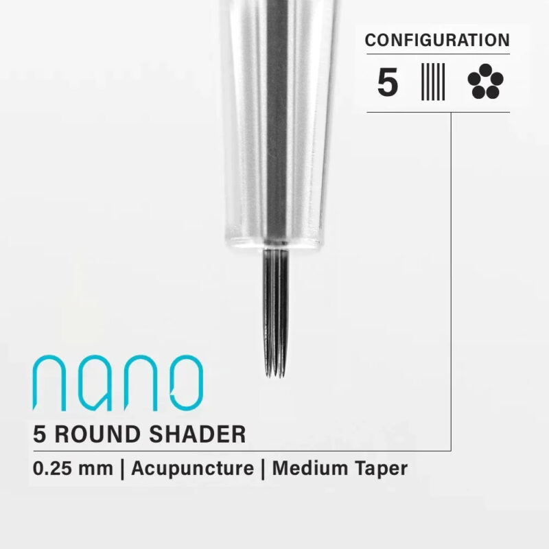 Vertix Nano PMU Kartuş - Round Shader 0.25/5 Medium Taper - Görsel 1