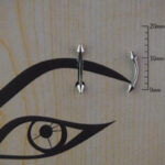 Spayk 2,5mm x 8mm x 1.2mm Çelik Banana Piercing
