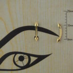 Spayk 2,5mm x 8mm x 1.2mm Altın Banana Piercing