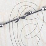 Antik Yılan Çelik Köprü Piercing