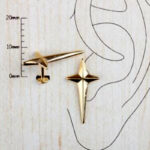 Kutup Haç Altın Tragus Helix Piercing