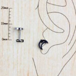 Ay Çelik Tragus Helix Conch Piercing