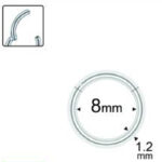 8mm x 1.2mm Çelik Kilitli Halka Piercing