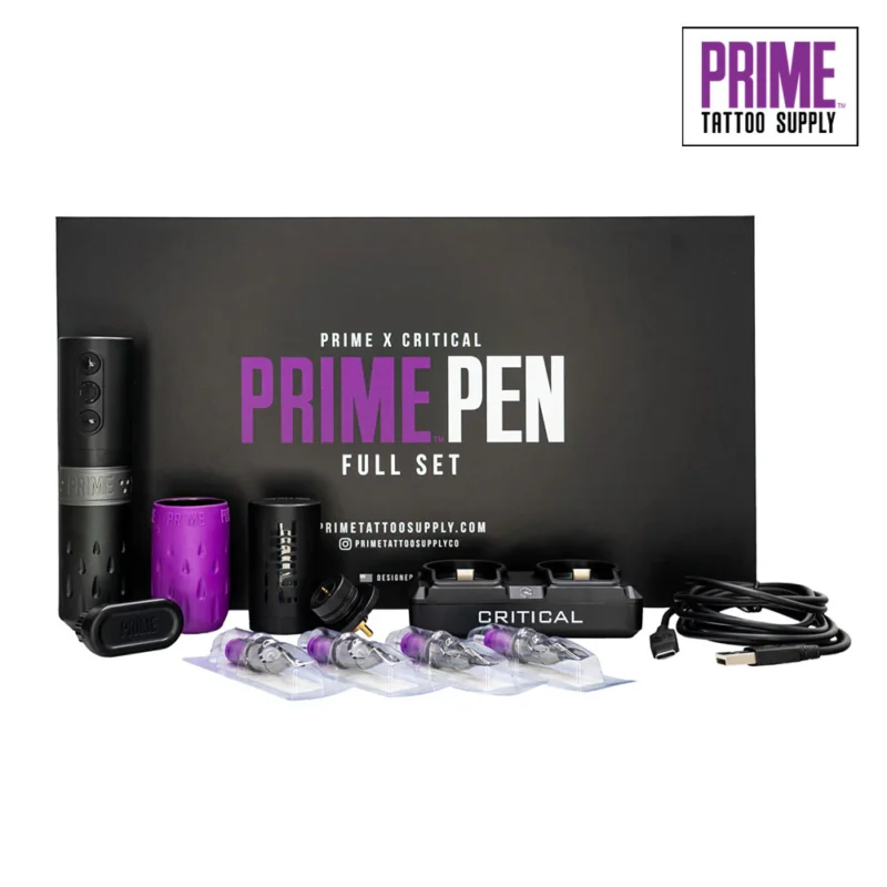 Prime x Critical Pen Kablosuz Bataryalı Dövme Makinesi 4.2 Stroke Full Set - Görsel 1