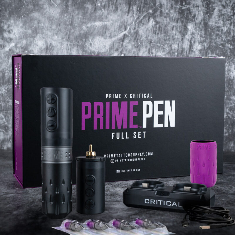 Prime x Critical Pen Kablosuz Bataryalı Dövme Makinesi 4.2 Stroke Full Set