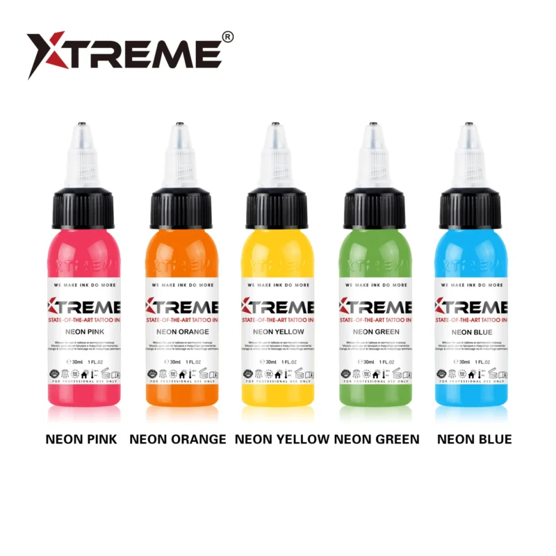 Xtreme Inks' Neon Set - 5x30ml - Görsel 3