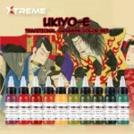Xtreme Inks' UKIYO-E Traditional Japanese Color Set - 10x30ml
