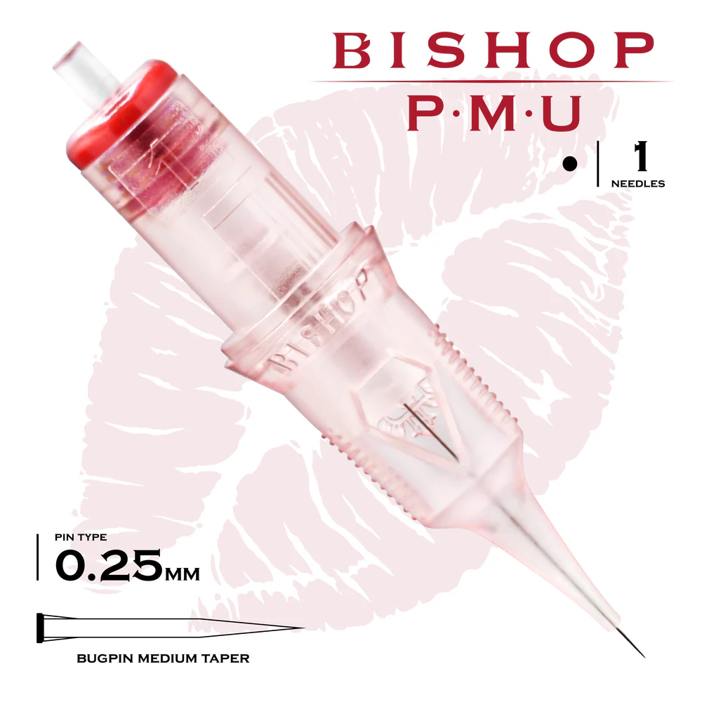 PMU-NEEDLES-PRODUCT-SHOTS-0801-RLMT Da Vinci PMU Cartridges 0.25/1 Medium Taper - Görsel 1